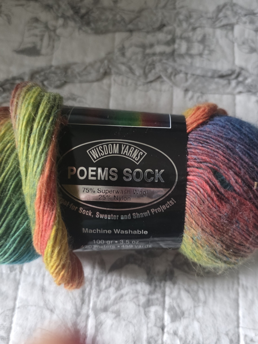 Wisdom Yarns Poems Sock Multicolor Superwash Wool Sock Yarn